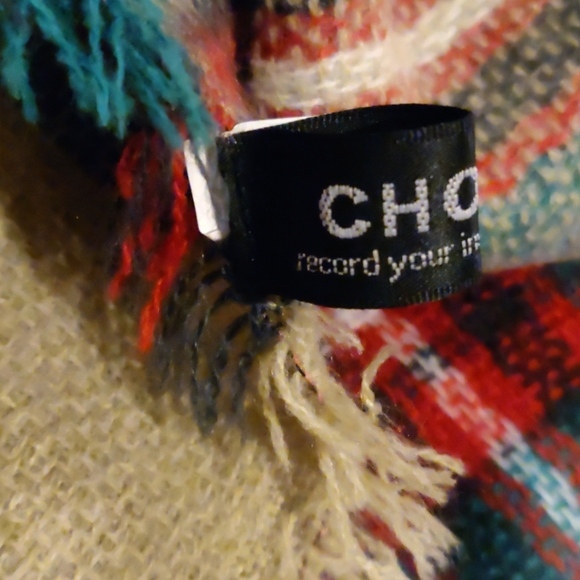 Multi-Color Plaid Blanket Scarf by Choies - Picture 3 of 4